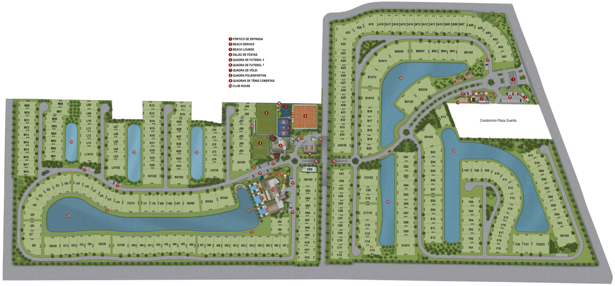Planta do Torres Ilhas Park fornecida pela equipe